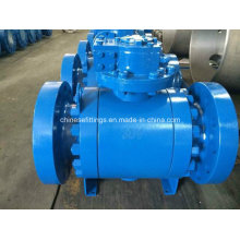 Epoxy Coating Worm Gear Forged Flanged Carbon Steel Ball Valve